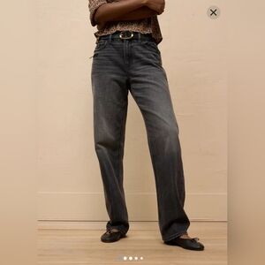 American Eagle Strigid Low Rise Baggy Straight Jean Size 8 Long